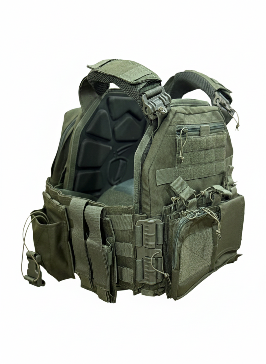 Specter Defense FAPV-QR Gen5 Plate Carrier Vest Green Advanced Padding