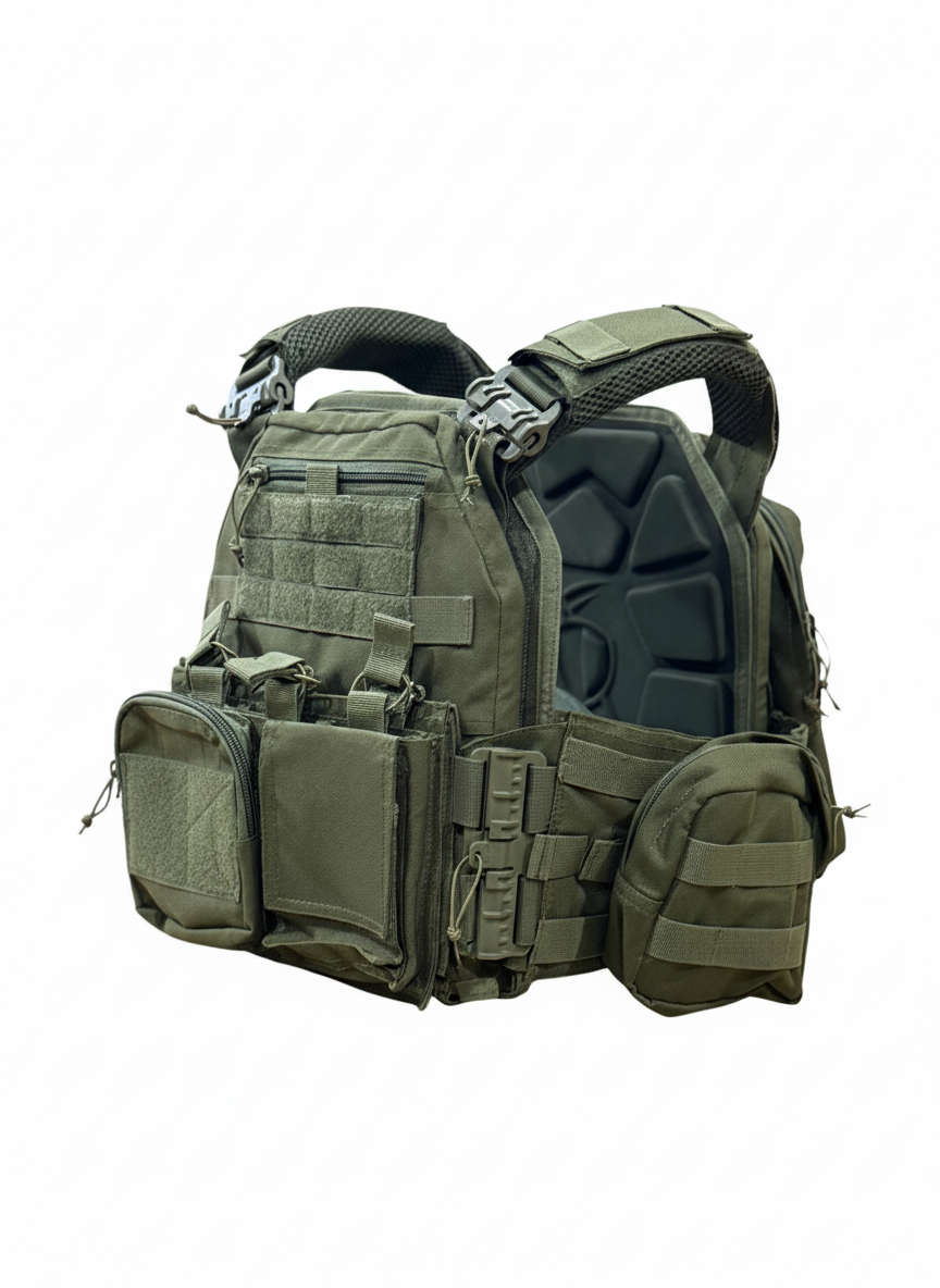 Specter Defense FAPV-QR Gen5 Plate Carrier Vest Green Advanced Padding