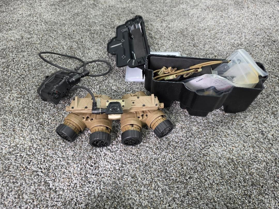 Argus Pano Night Vision Goggles FDE with Elbit 2400+ FOM Tubes WP
