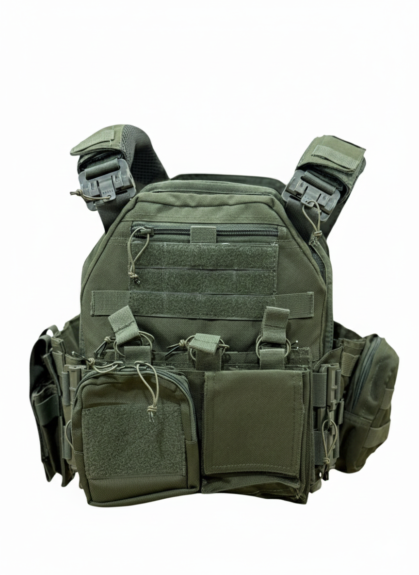 Specter Defense FAPV-QR Gen5 Plate Carrier Vest Green Advanced Padding