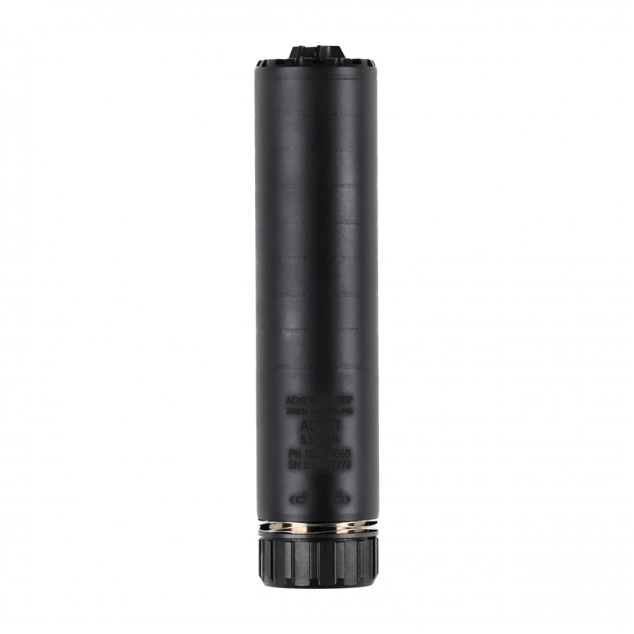 Acheron ACS E1 HexaLug 5.56 Suppressor Black