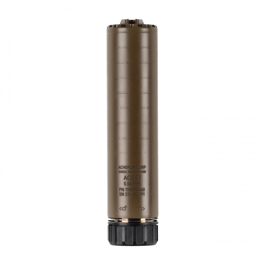 Acheron ACS E1 HexaLug 5.56 Suppressor FDE