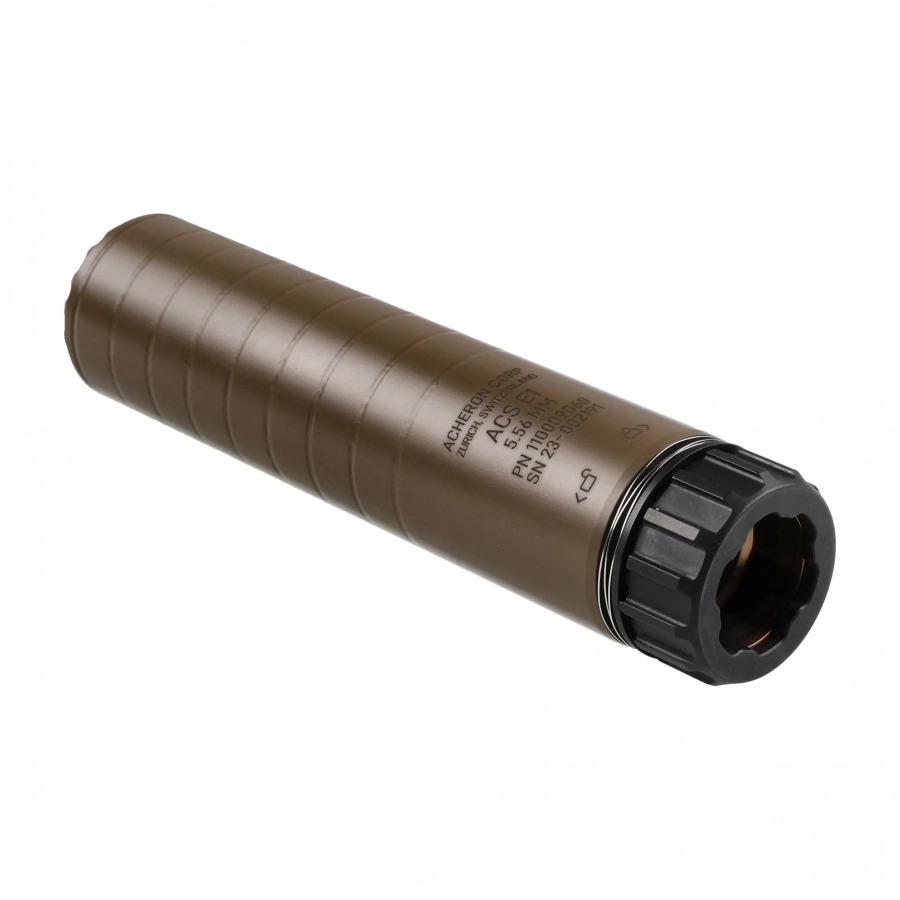 Acheron ACS E1 HexaLug 5.56 Suppressor FDE