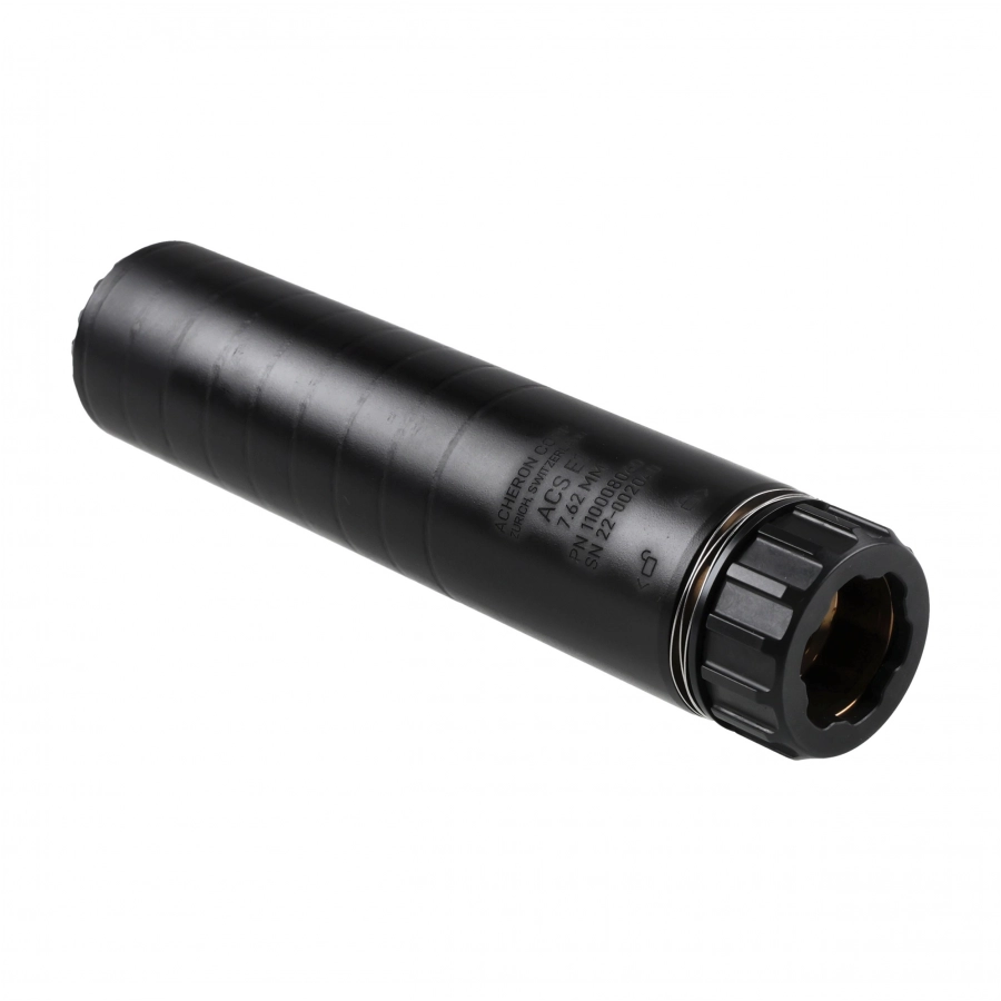 Acheron ACS E1 HexaLug 7.62 Suppressor Black