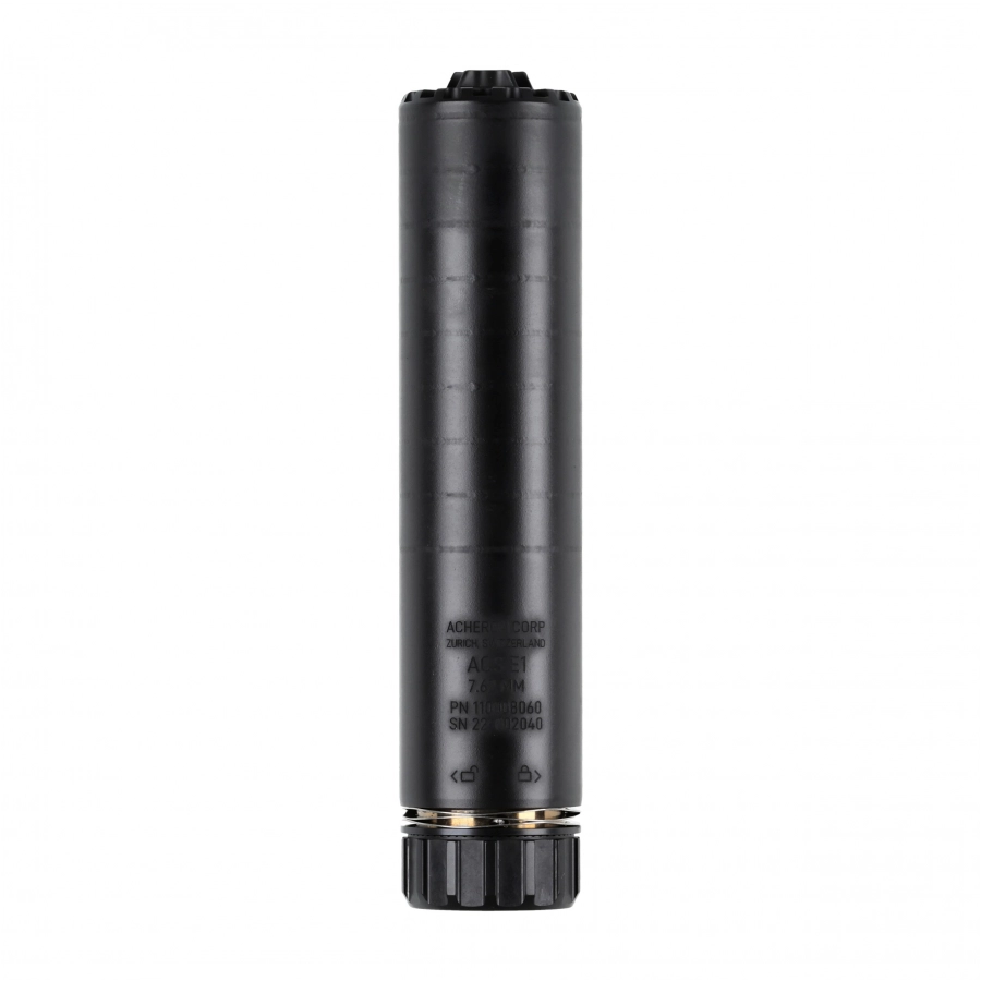 Acheron ACS E1 HexaLug 7.62 Suppressor Black