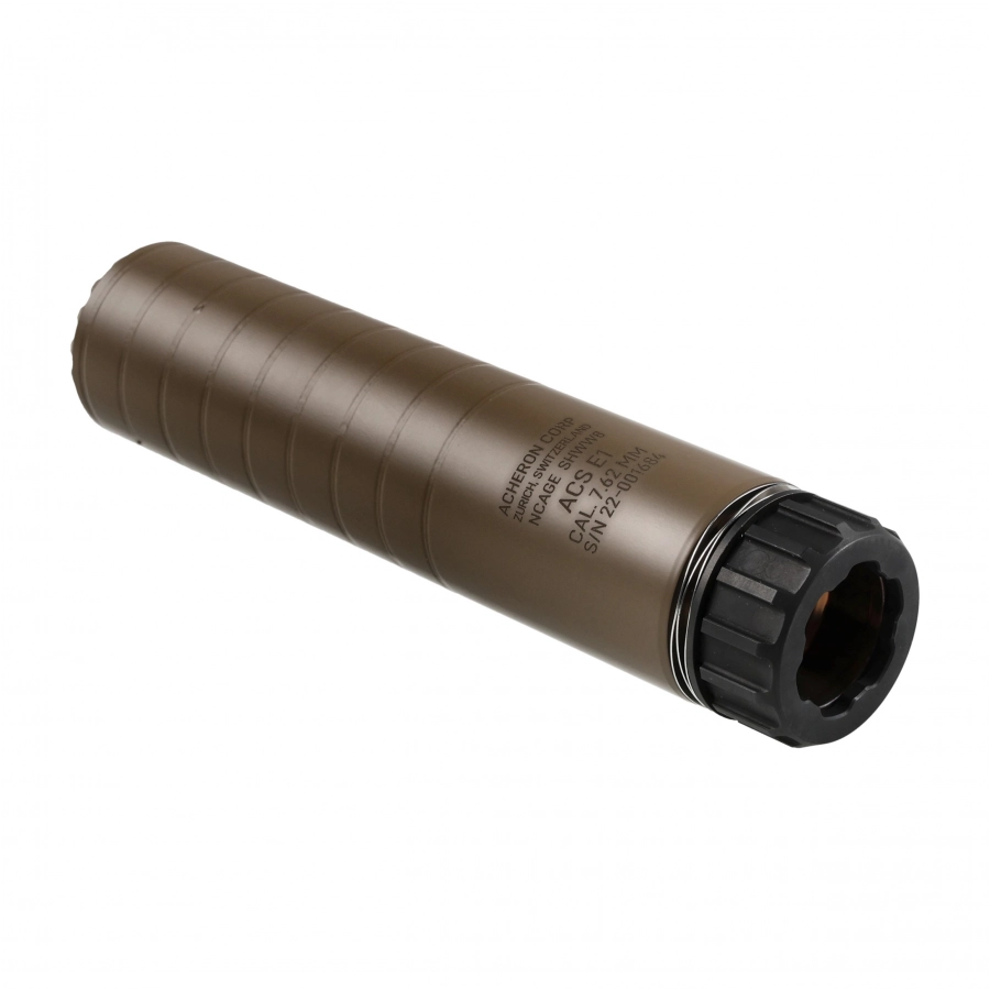 Acheron ACS E1 HexaLug 7.62 Suppressor FDE