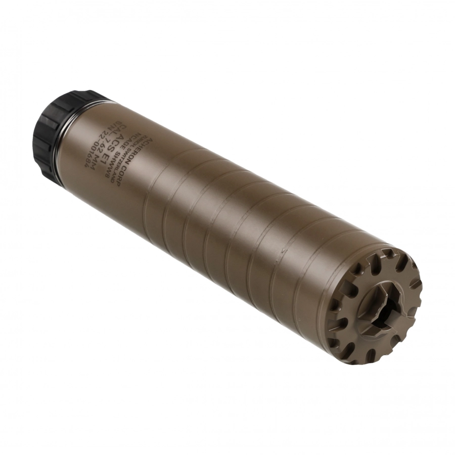 Acheron ACS E1 HexaLug 7.62 Suppressor FDE