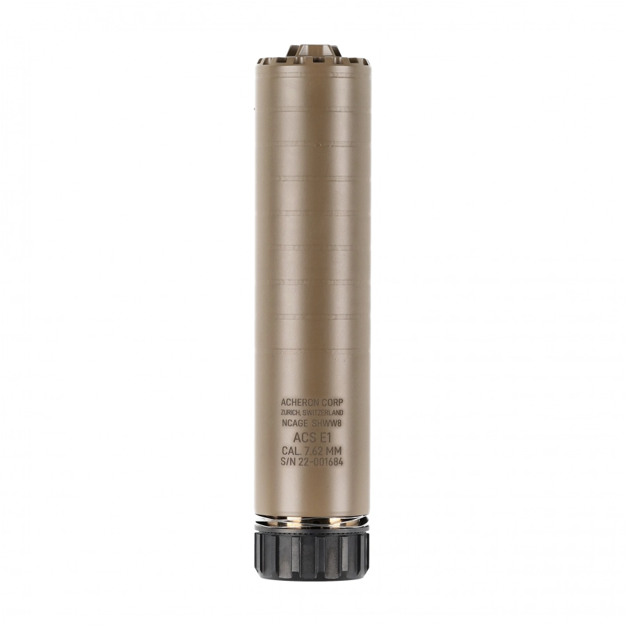 Acheron ACS E1 HexaLug 7.62 Suppressor FDE
