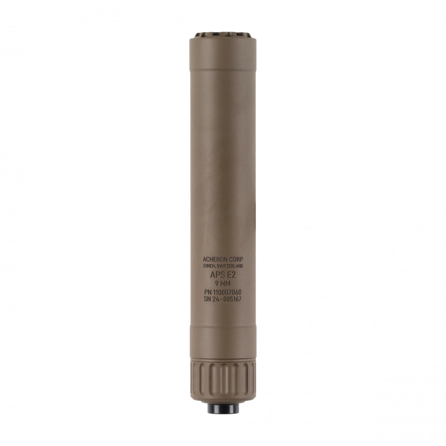 Acheron APS E2 9 mm Suppressor FDE