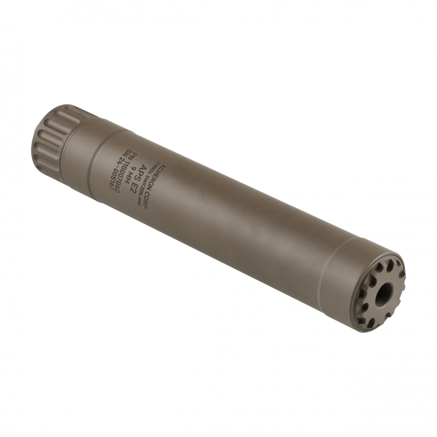 Acheron APS E2 9 mm Suppressor FDE