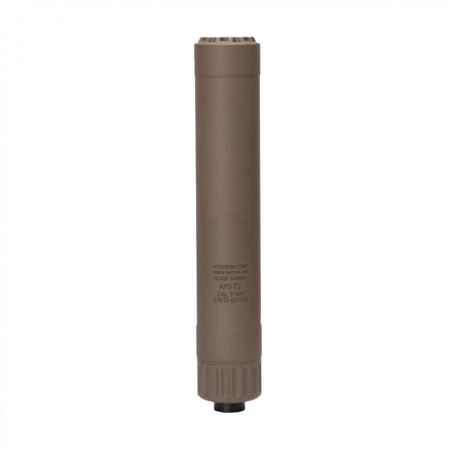 Acheron APS E2 9 mm Suppressor FDE