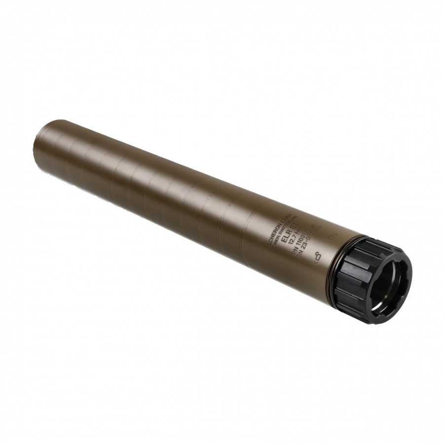 Acheron ELR E1 HexaLug XL 12.7 mm Suppressor FDE