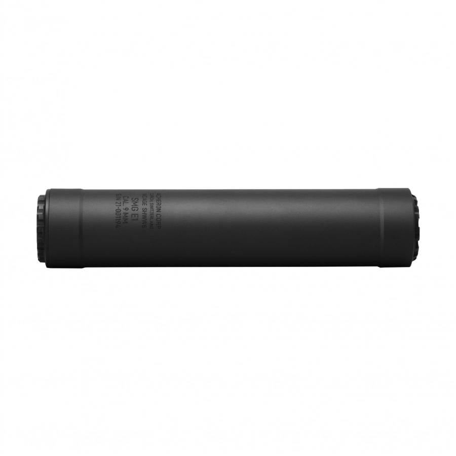 Acheron SMG E1 Trilug 9 mm Suppressor Black