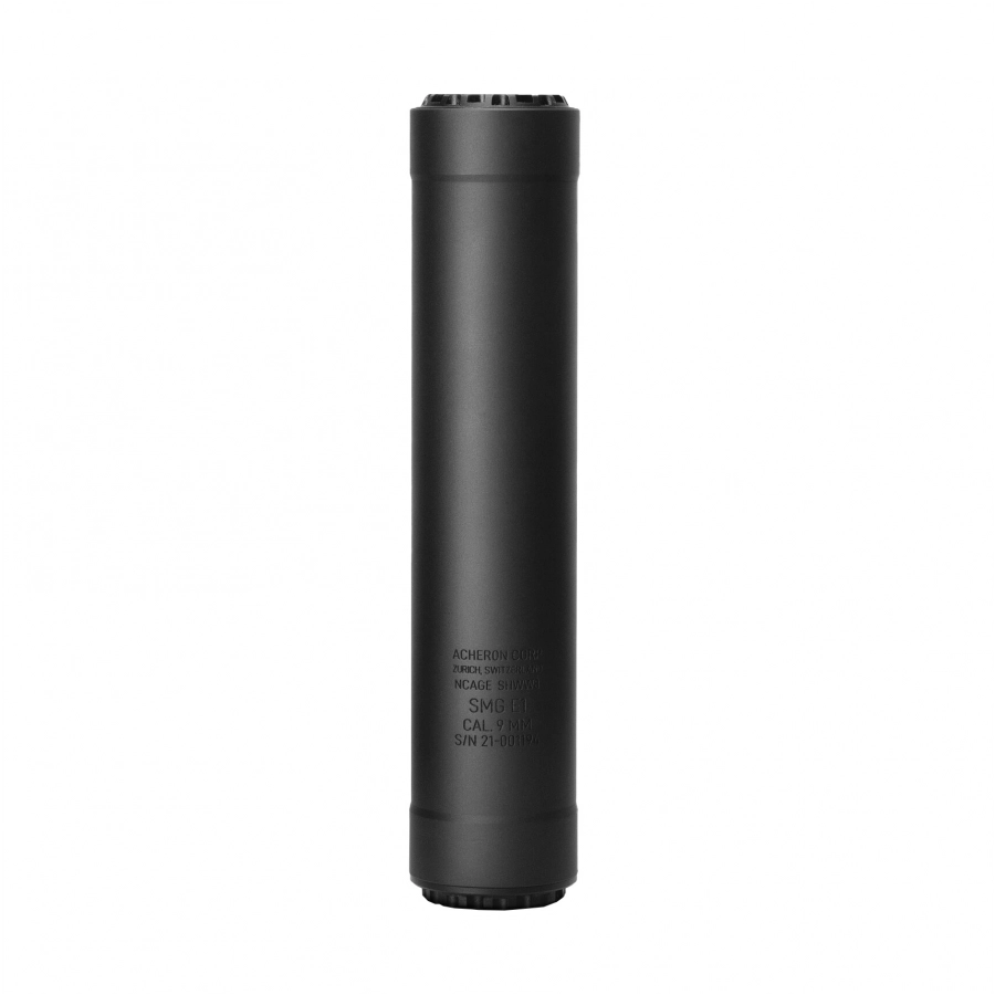 Acheron SMG E1 Trilug 9 mm Suppressor Black
