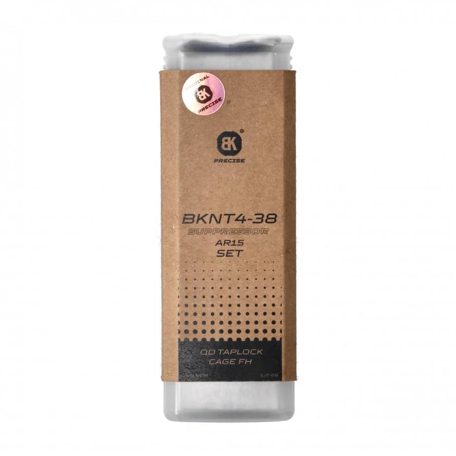 BK Precise BKNT4-38 QD Taplock Cage 5.56 Suppressor Black