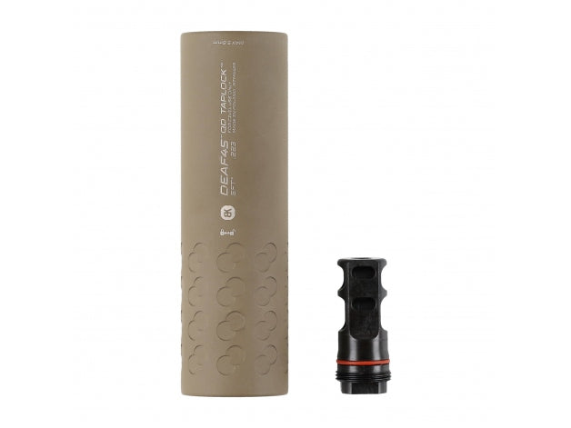 BK Precise DEAF45 QD Taplock 3GUN 5.56 Suppressor FDE