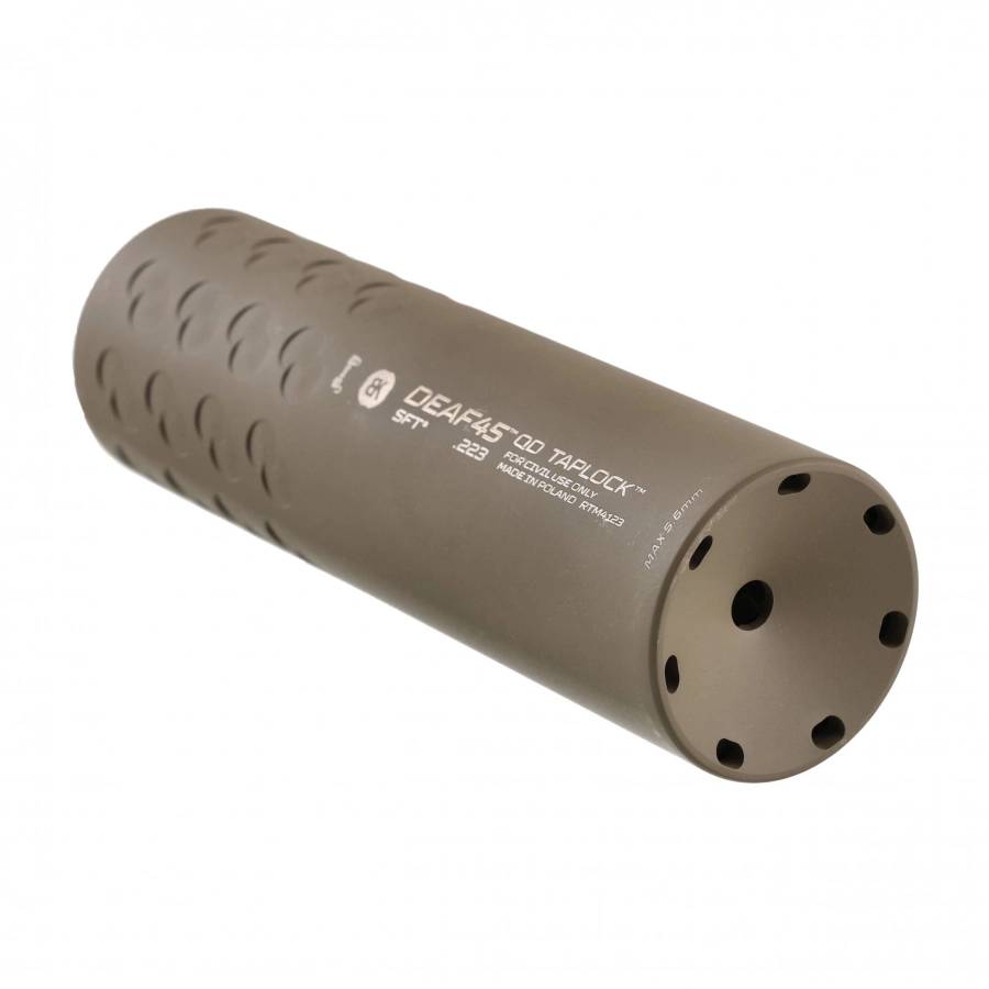 BK Precise DEAF45 QD Taplock 3GUN 5.56 Suppressor FDE