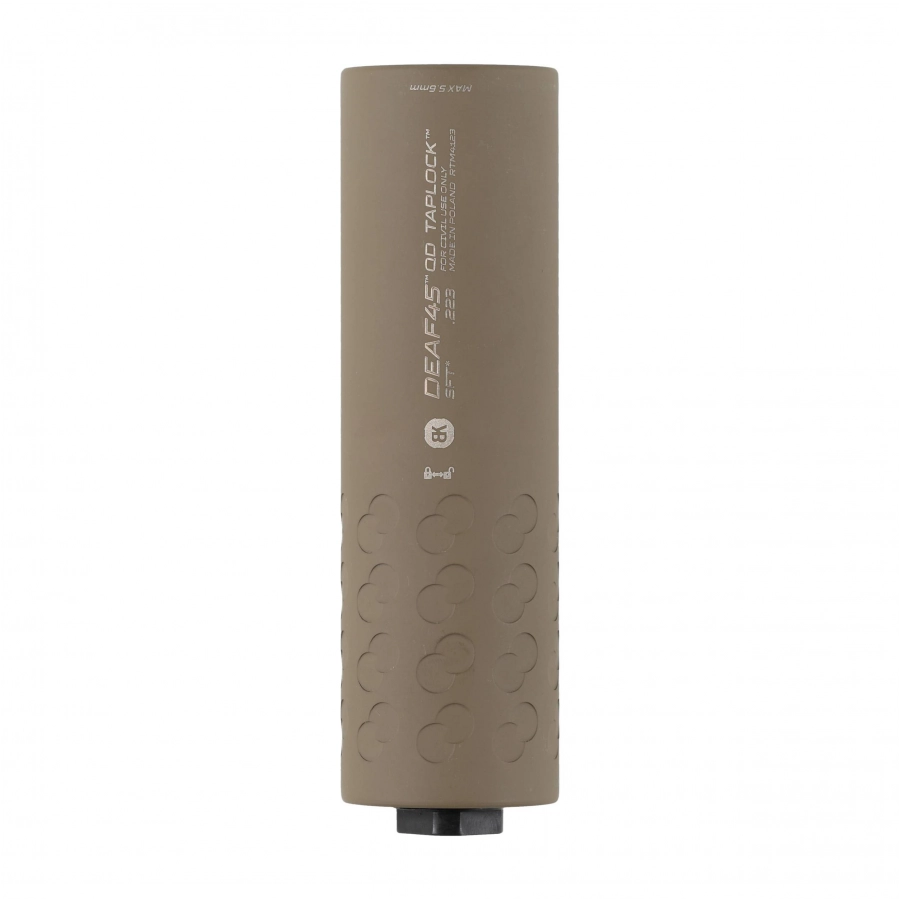 BK Precise DEAF45 QD Taplock 3GUN 5.56 Suppressor FDE