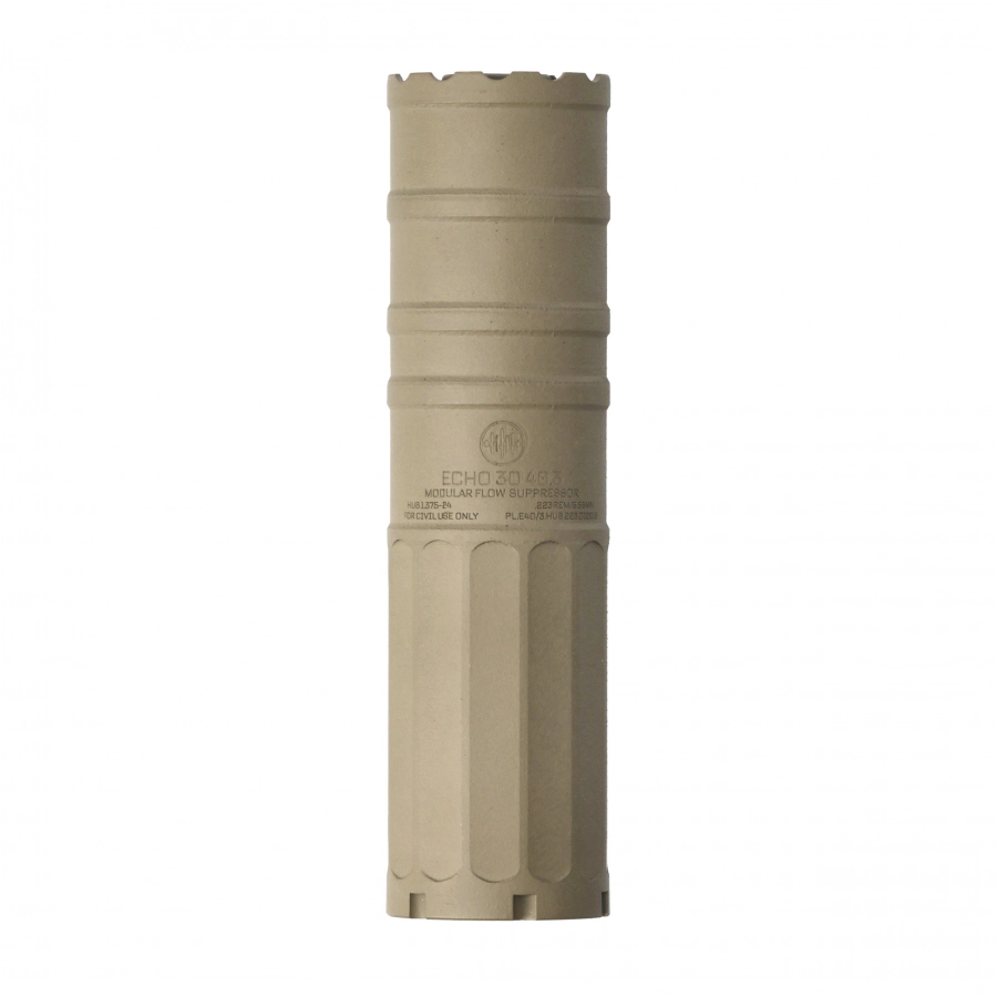 BK Precise ECHO 3D HUB Taplock 5.56 Suppressor FDE