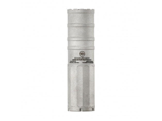 BK Precise ECHO 3D HUB Taplock 5.56 Suppressor Silver