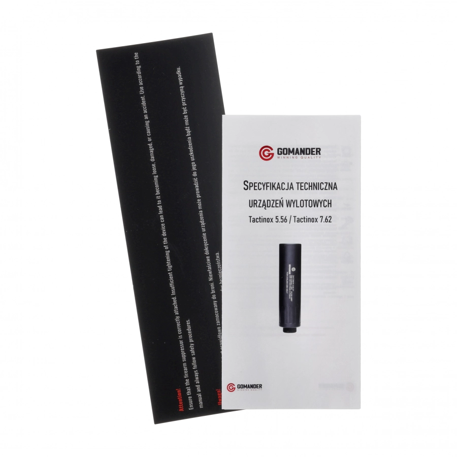 Gomander Tactinox DT 7.62 Suppressor Black