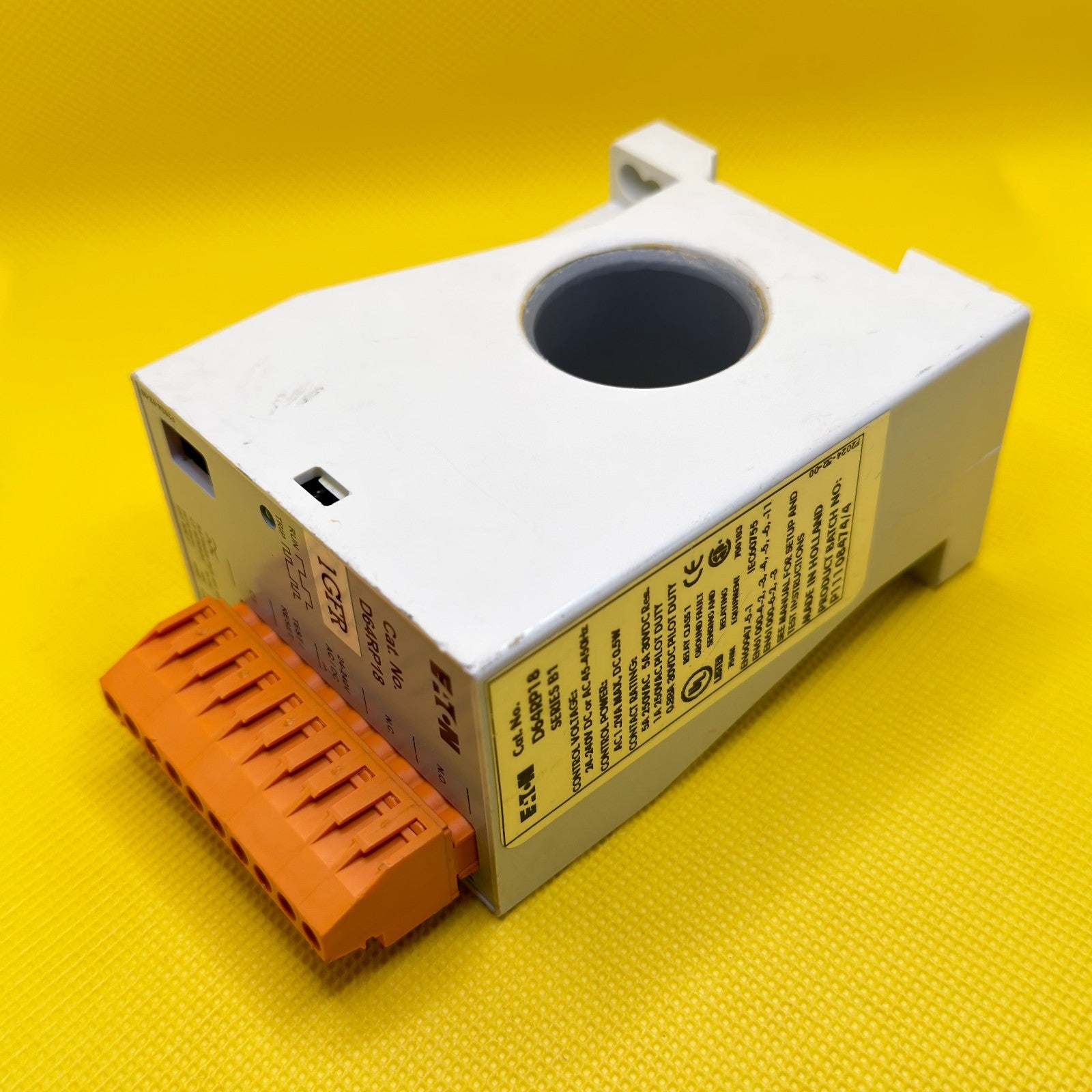 Eaton D64RP18 Digital Ground Fault Monitoring Relay Used