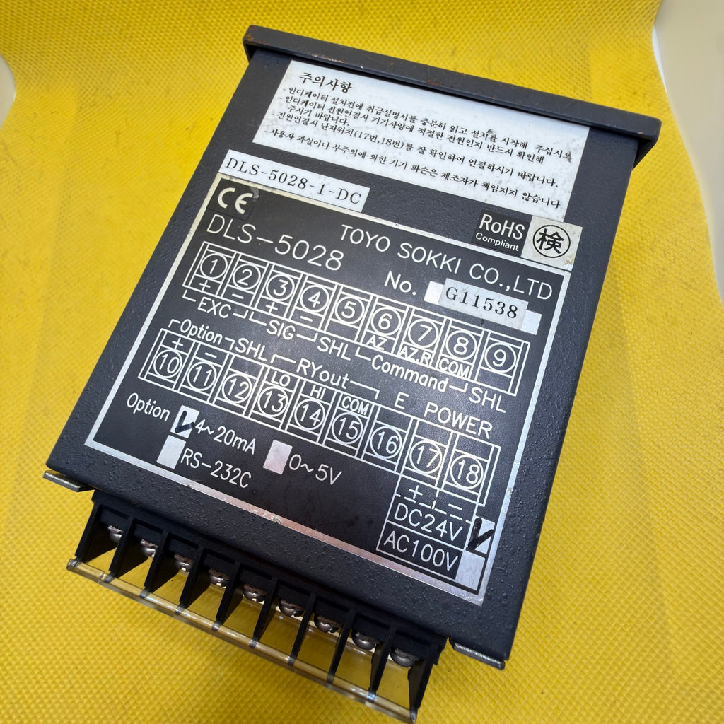 Toyo Sokki DLS-5028 Digital Reader Industrial Signal Processor